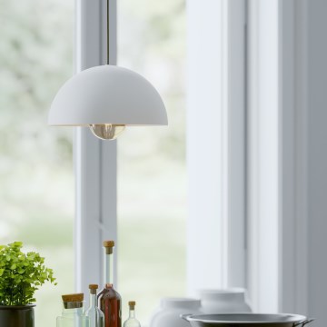 Eglo - Luster na sajli 1xE27/40W/230V pr. 30 cm bijela