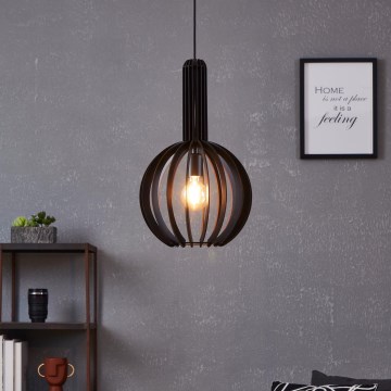 Eglo - Luster na sajli 1xE27/40W/230V pr. 31 cm crna