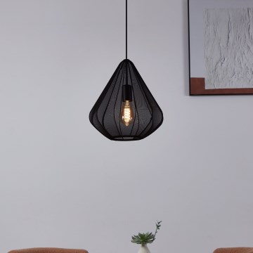 Eglo - Luster na sajli 1xE27/40W/230V pr. 33,5 cm crna