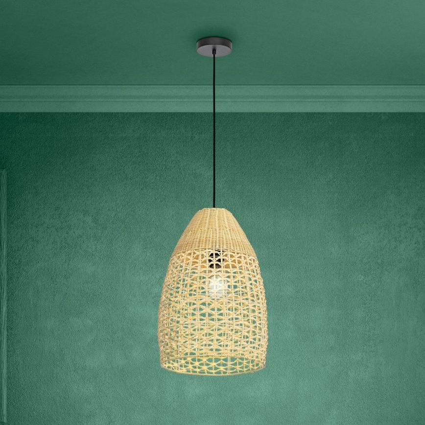 Eglo - Luster na sajli 1xE27/40W/230V pr. 35 cm bambus