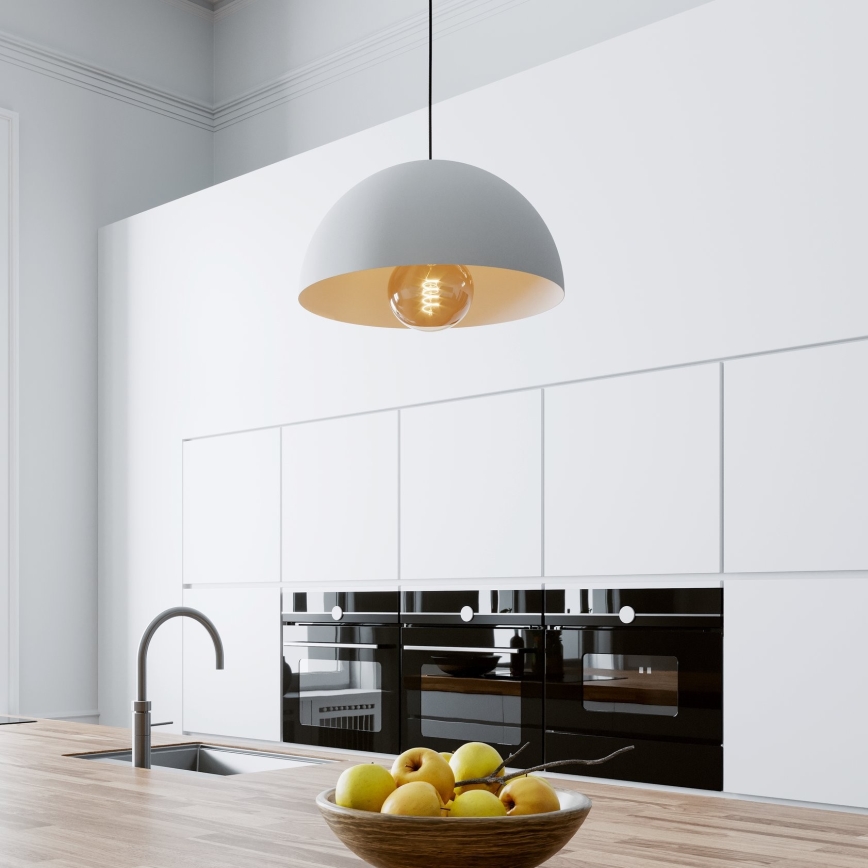Eglo - Luster na sajli 1xE27/40W/230V pr. 38 cm bijela