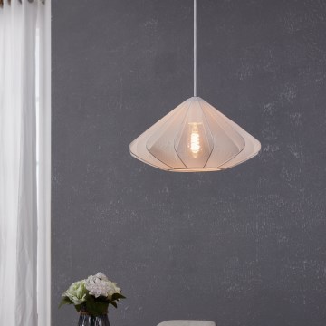 Eglo - Luster na sajli 1xE27/40W/230V pr. 42,5 cm bijela