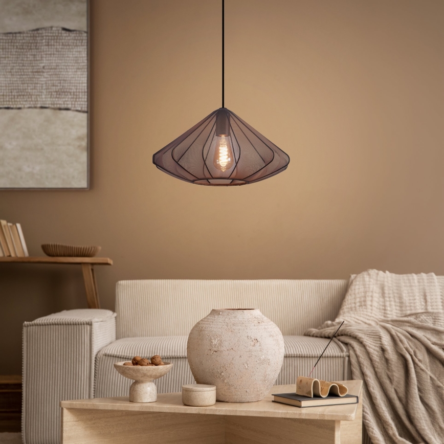 Eglo - Luster na sajli 1xE27/40W/230V pr. 42,5 cm crna