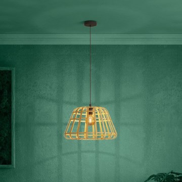 Eglo - Luster na sajli 1xE27/40W/230V pr. 50 cm bambus