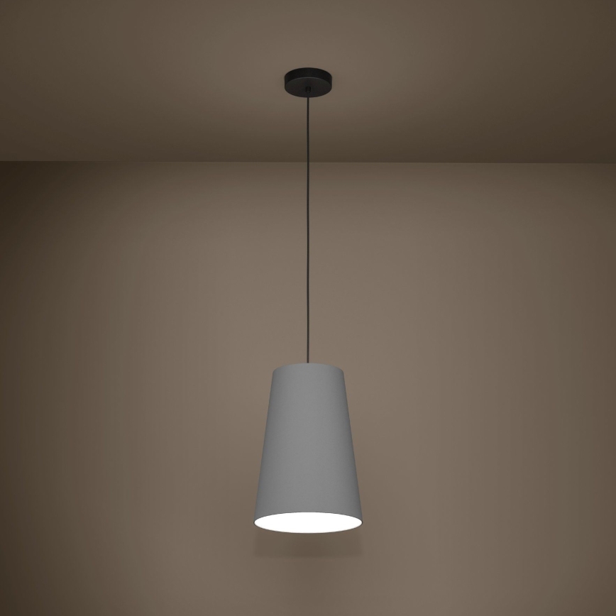 Eglo - Luster na sajli 1xE27/40W/230V siva