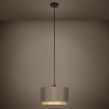 Eglo - Luster na sajli 1xE27/40W/230V smeđa