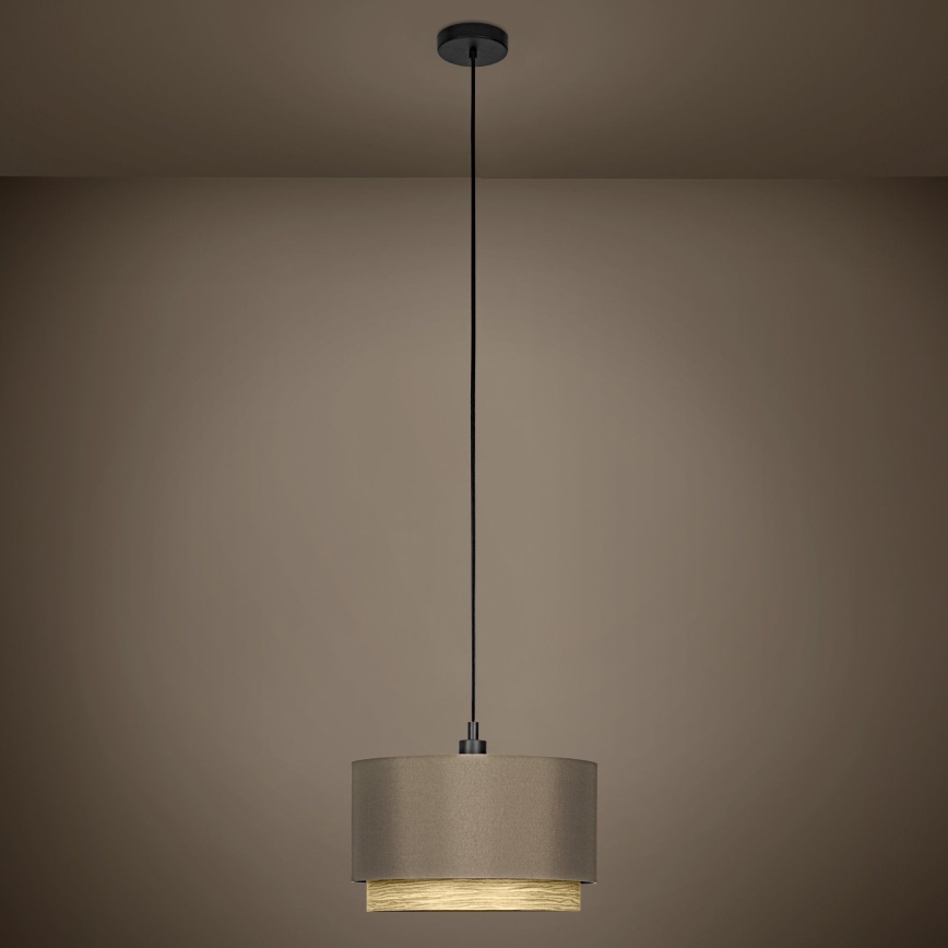 Eglo - Luster na sajli 1xE27/40W/230V smeđa