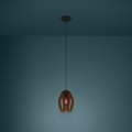Eglo - Luster na sajli 1xE27/40W/230V smeđa