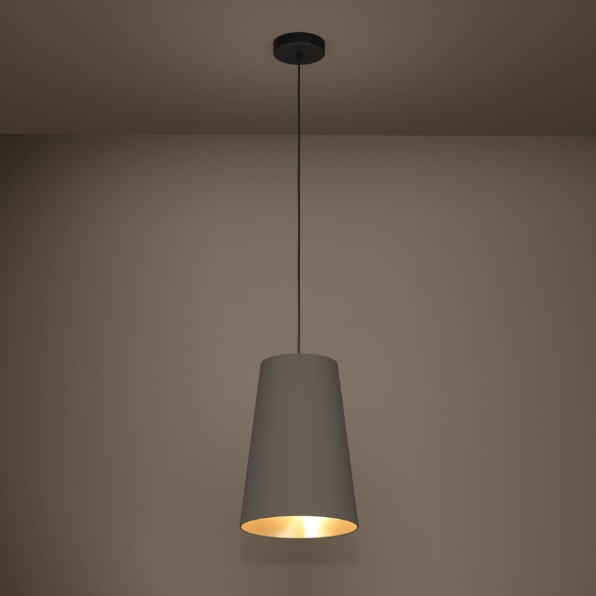 Eglo - Luster na sajli 1xE27/40W/230V smeđa