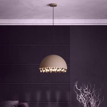 Eglo - Luster na sajli 1xE27/40W/230V smeđa
