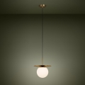 Eglo - Luster na sajli 1xE27/40W/230V zlatna