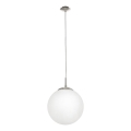 EGLO - Luster na sajli 1xE27/60W/230V pr. 25 cm bijela