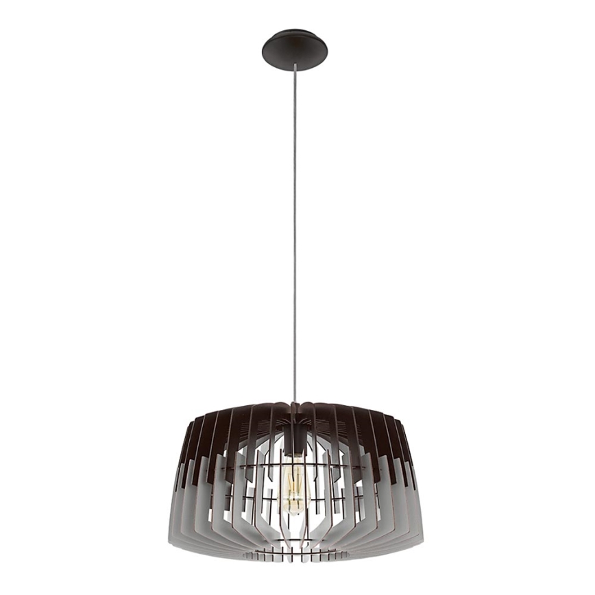 Eglo - Luster na sajli 1xE27/60W/230V siva/crna 480mm