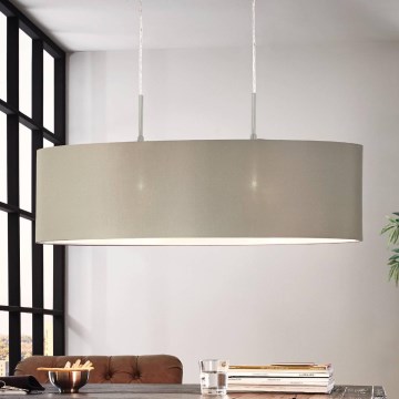 Eglo - Luster na sajli 2xE27/60W/230V taupe