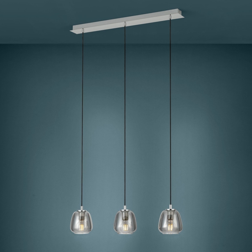 Eglo - Luster na sajli 3xE27/40W/230V dimna