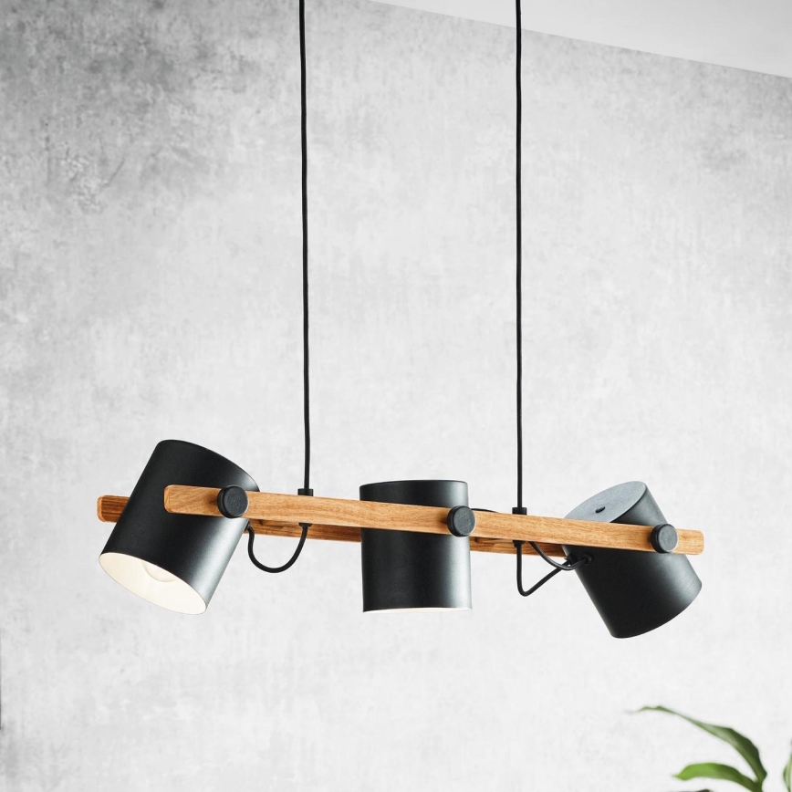 Eglo - Luster na sajli 3xE27/60W/230V - FSC certificirano