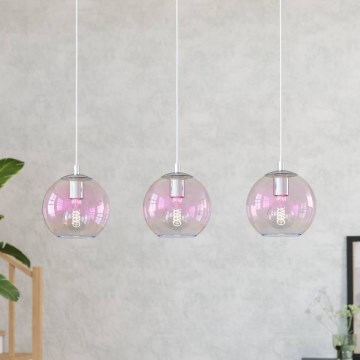 Eglo - Luster na sajli 3xE27/60W/230V sjajni krom