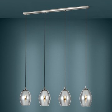 Eglo - Luster na sajli 4xE27/60W/230V dimna