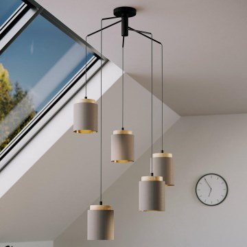 Eglo - Luster na sajli 5xE27/40W/230V pauk