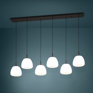 Eglo - Luster na sajli 6xE27/40W/230V crna
