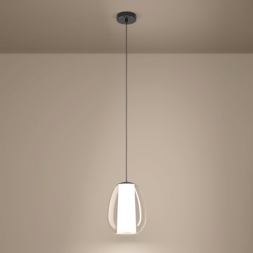 Eglo - Luster na sajli s mogućnošću prigušivanja LED/7W/230V + LED/1,6W 2200-6500K sjajni krom
