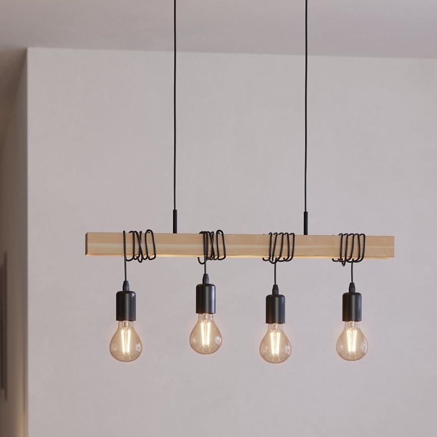 Eglo - Luster na sajli TOWNSHEND 4xE27/60W/230V
