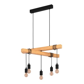 Eglo - Luster na sajli  TOWNSHEND 5xE27/60W/230V