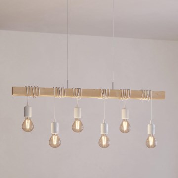 Eglo - Luster na sajli TOWNSHEND 6xE27/60W/230V