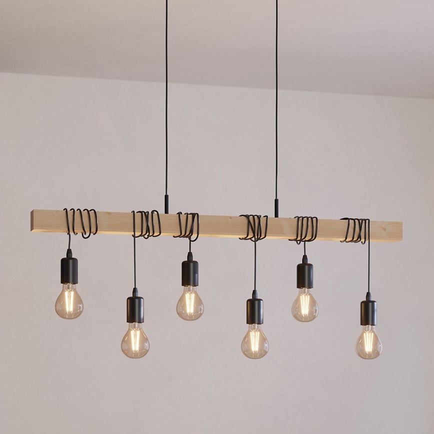 Eglo - Luster na sajli TOWNSHEND 6xE27/60W/230V