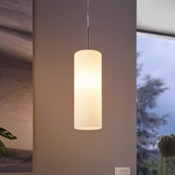 EGLO - Luster na užetu 1xE27/60W bijela