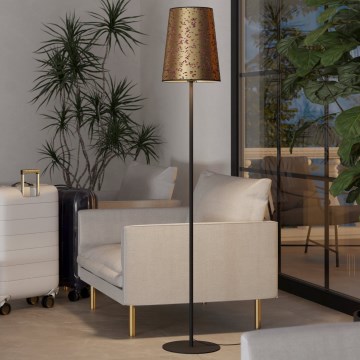 Eglo - Podna lampa 1xE27/25W/230V zlatna/ružičasta