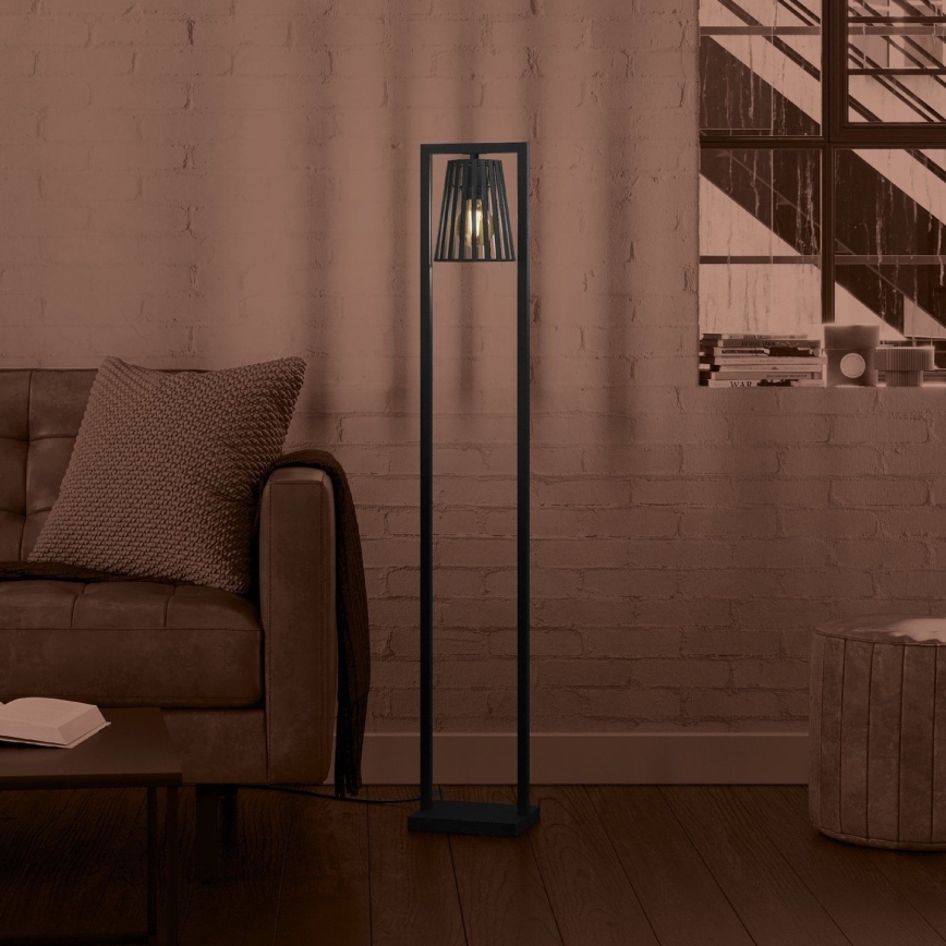 Eglo - Podna lampa 1xE27/40W/230V crna