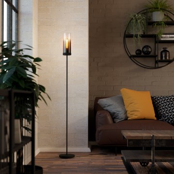 Eglo - Podna lampa 1xE27/40W/230V crna