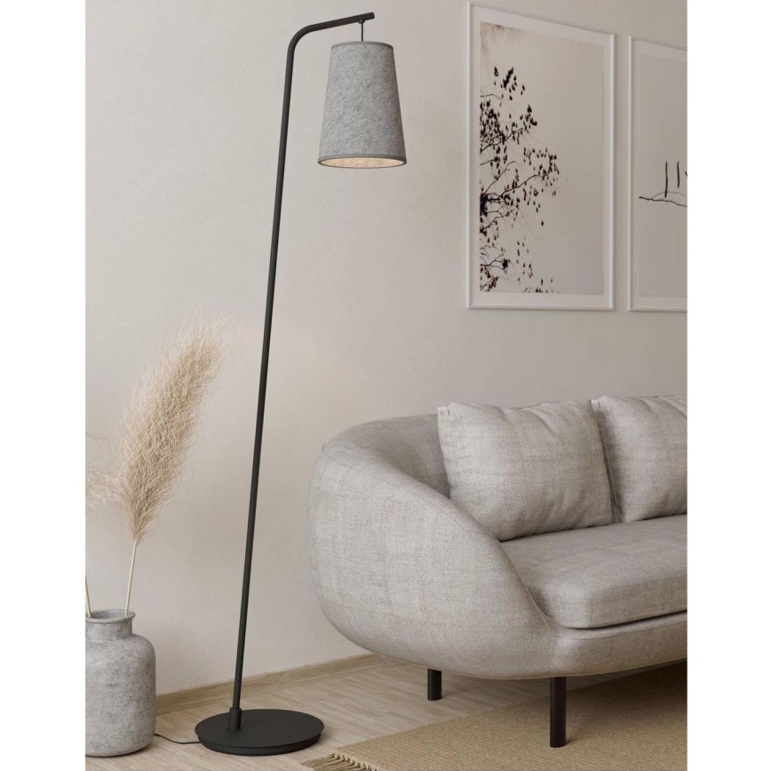 Eglo - Podna lampa 1xE27/40W/230V siva