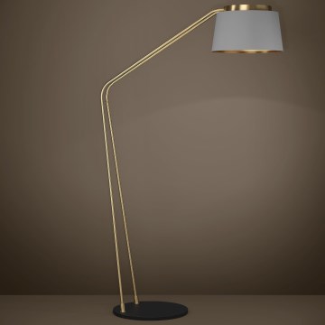 Eglo - Podna lampa 1xE27/40W/230V siva/zlatna