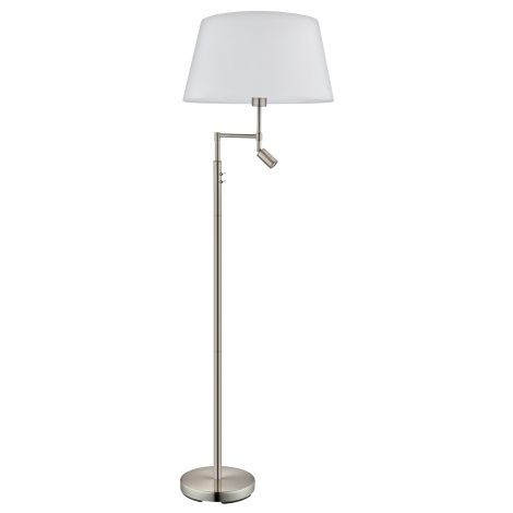 Eglo - Podna lampa 1xE27/60W + 1xLED/2,1W