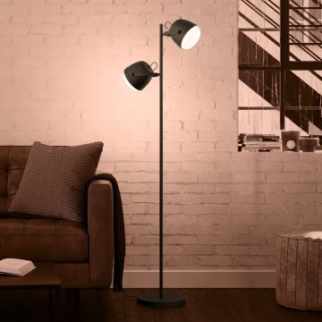 Eglo - Podna lampa 2xE27/28W/230V crna