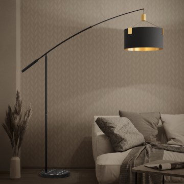 Eglo - Podna lampa 3xE27/40W/230V crna/zlatna
