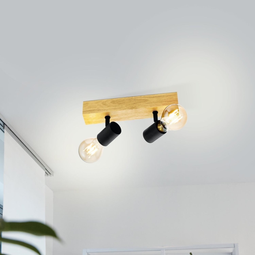 Eglo - Reflektorska svjetiljka TOWNSHEND 2xE27/60W/230V - FSC certificirano