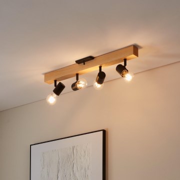 Eglo - Reflektorska svjetiljka TOWNSHEND 4xE27/10W/230V - FSC certificirano