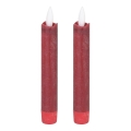 Eglo - SET 2x LED svijeća LED/1xAAA 15 cm crvena