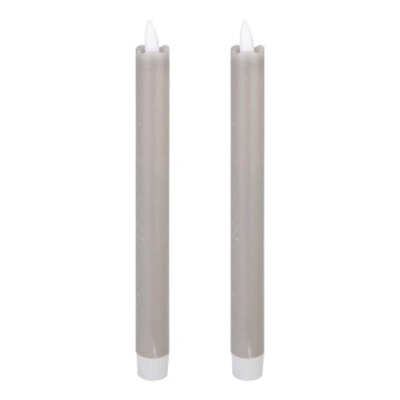 Eglo - SET 2x LED Svijeća LED/1xAAA 24,5 cm siva
