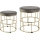 Eglo - SET 2x Stolica siva/zlatna