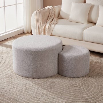 Eglo - SET 2x Tabureti promjera 45,5/70 cm siva
