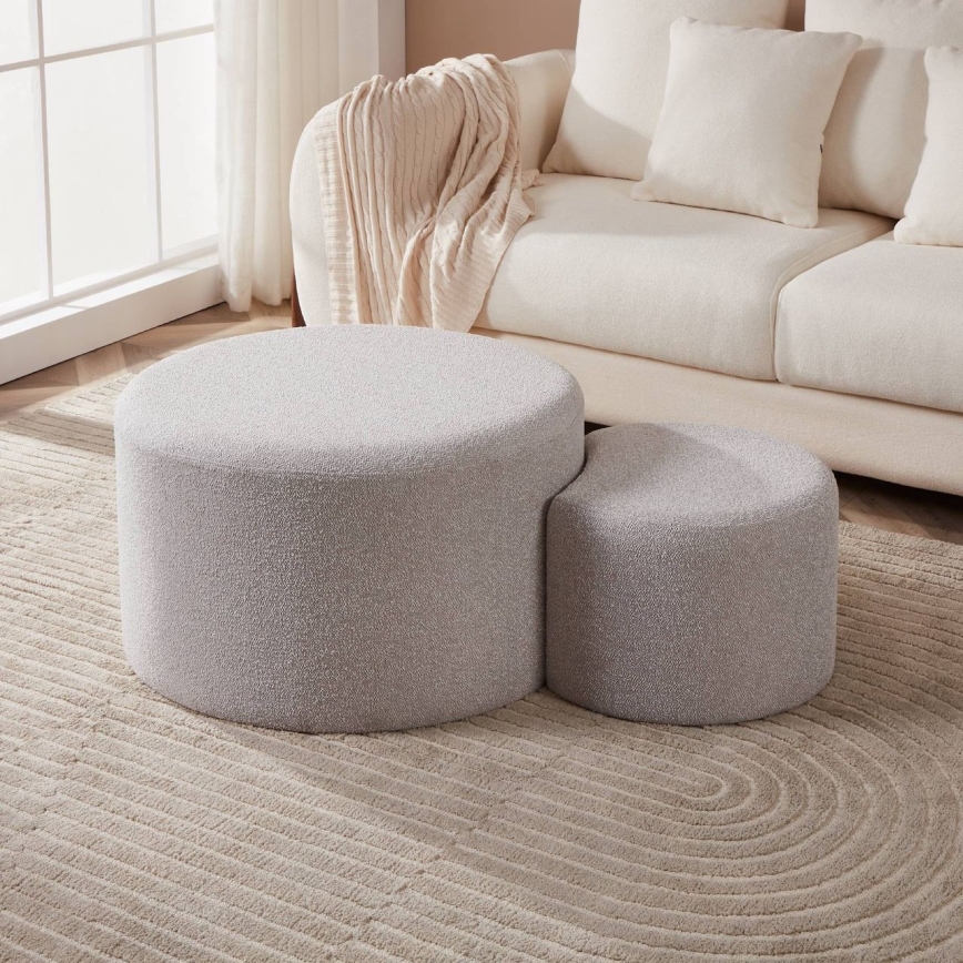 Eglo - SET 2x Tabureti promjera 45,5/70 cm siva