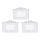 Eglo - SET 3x LED stropna ugradna svjetiljka FUEVA 1 LED/2,7W/230V 8,5x8,5 cm