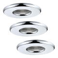 Eglo - SET 3x LED Svjetiljka za kupaonicu IGOA 1xLED/3,3W/230V IP44