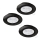 Eglo - SET 3x LED Ugradbena svjetiljka 1xGU10/4W/230V crna