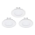 Eglo - SET 3x LED Ugradbena svjetiljka FUEVA 1 1xLED/2,7W/230V