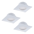 Eglo - SET 3x LED ugradna stropna svjetiljka PINEDA LED/6W/230V